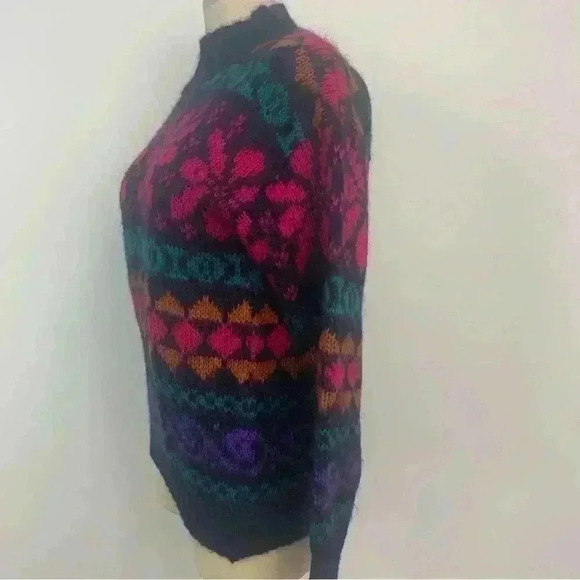 Vintage Mohair Blend Milano Design  Group Sweater - Picture 4 of 8